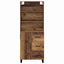 Highboard med skuffe 2 pcs Gammelt træ Konstrueret træ