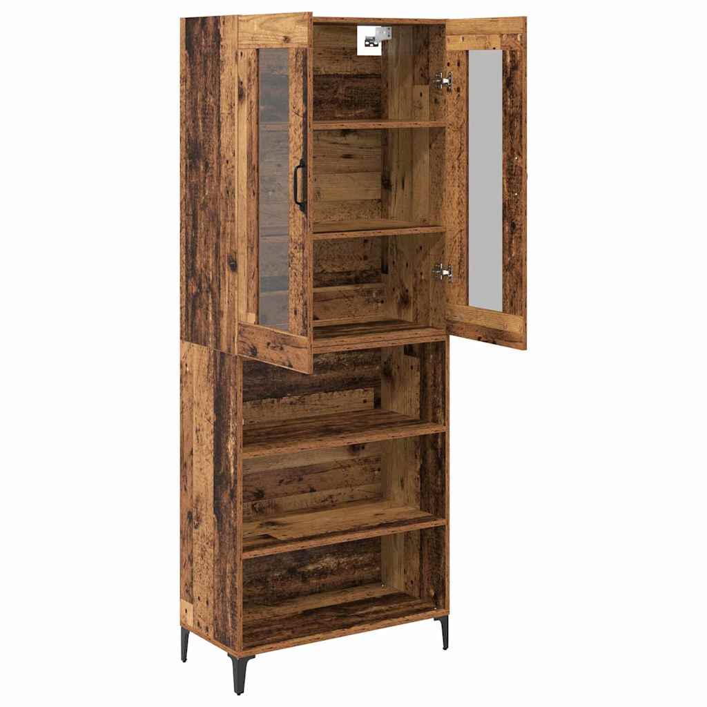 Highboard Gammelt træ 69,5 x 34 x 180 cm Konstrueret træ