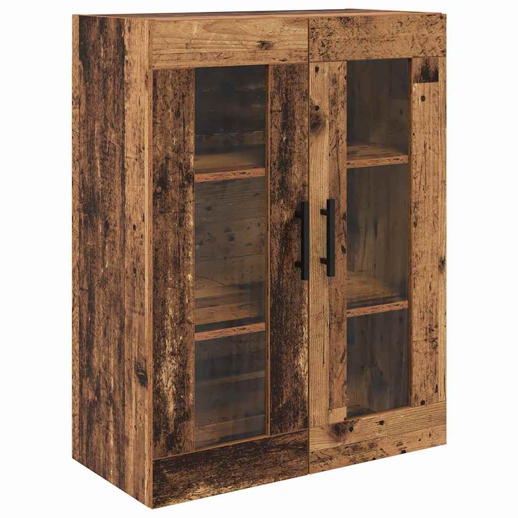 Highboard med skuffe 2 pcs Gammelt træ Konstrueret træ