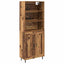 Highboard Gammelt træ 69,5 x 34 x 180 cm Ingeniørtræ og glas