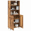 Highboard Gammelt træ 69,5 x 34 x 180 cm Ingeniørtræ og glas
