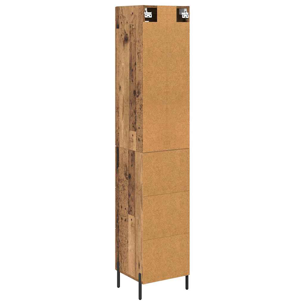 Highboard Gammelt træ 34,5 x 34 x 180 cm Konstrueret træ