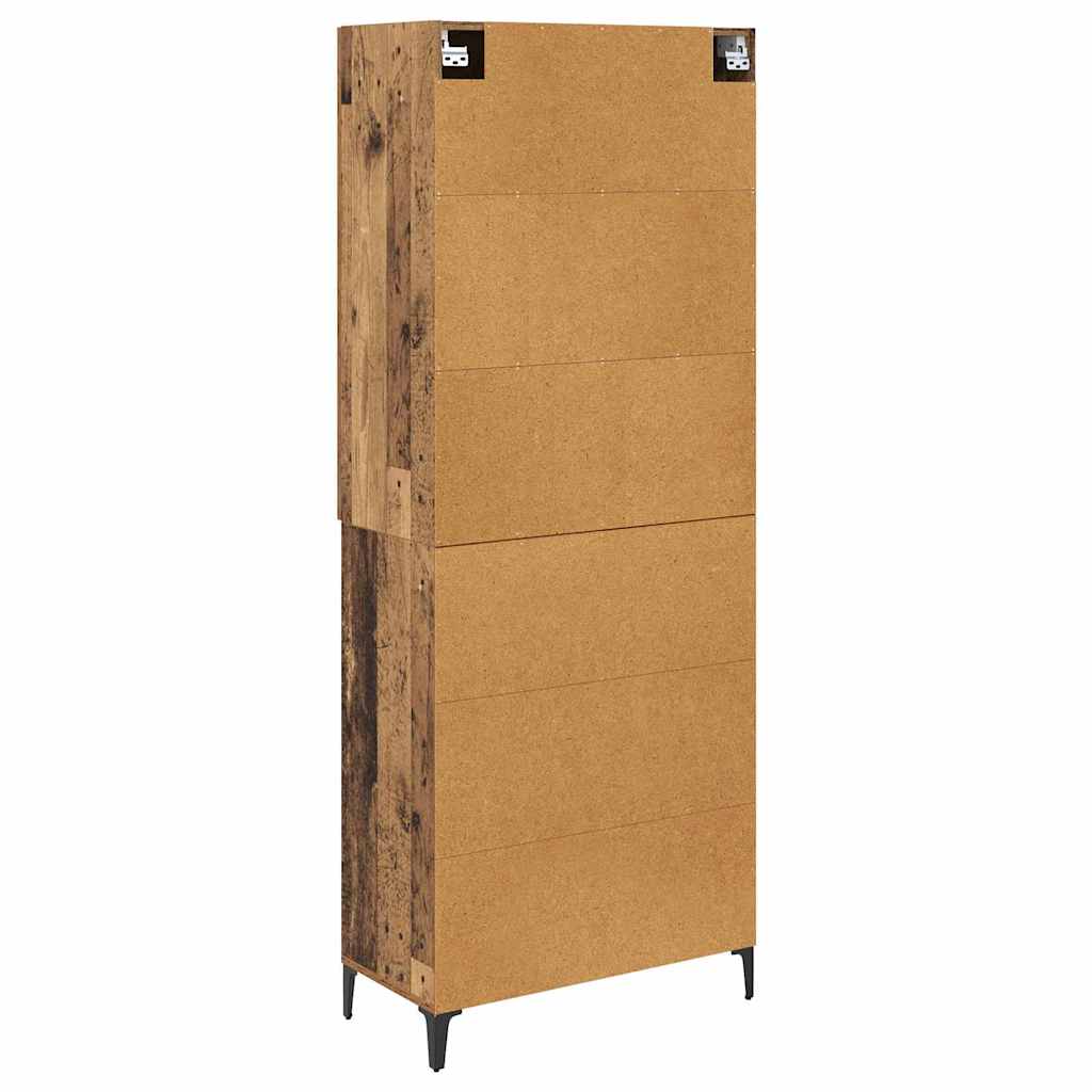 Highboard Gammelt træ 69,5 x 34 x 180 cm Konstrueret træ