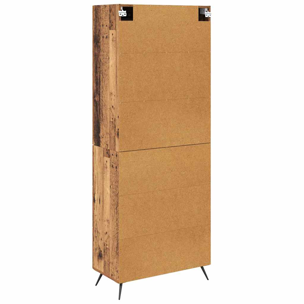 Highboard Gammelt træ 69,5 x 34 x 180 cm Konstrueret træ