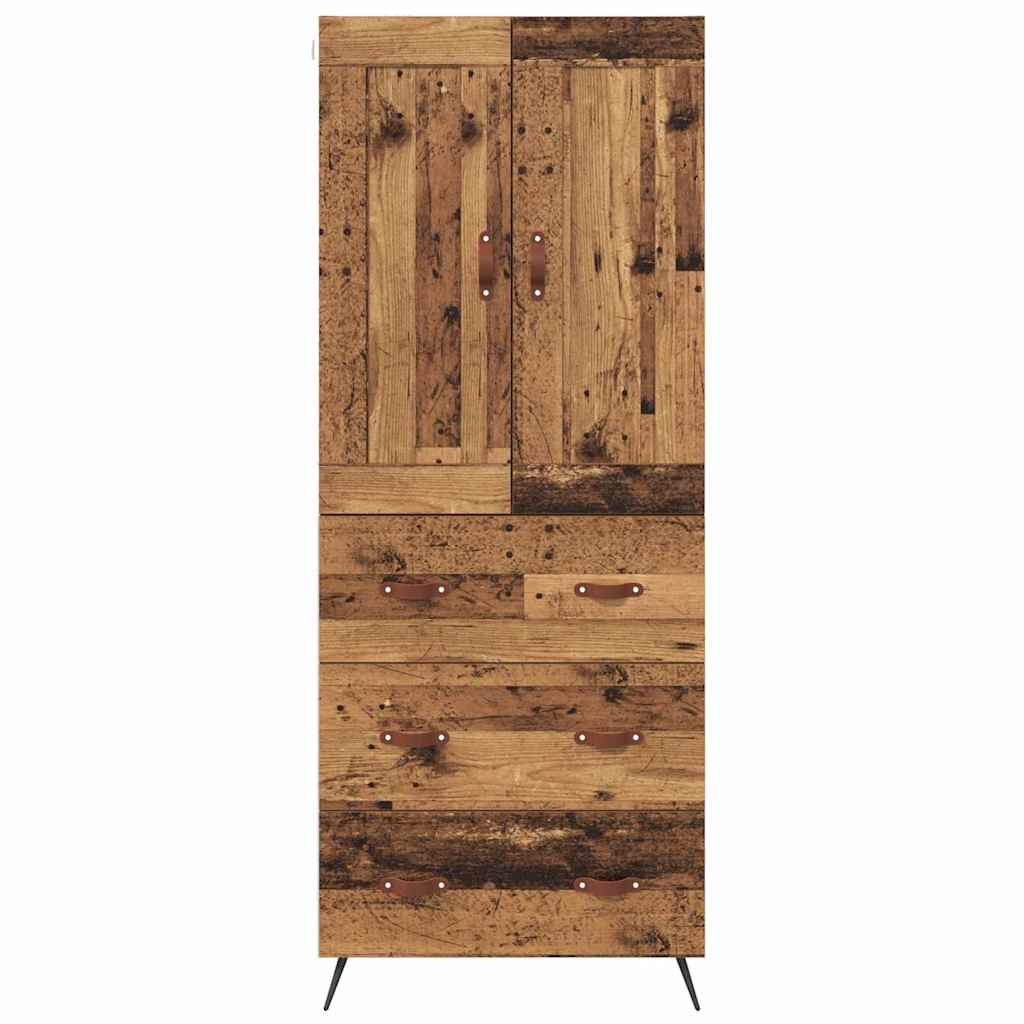 Highboard Gammelt træ 69,5 x 34 x 180 cm Konstrueret træ