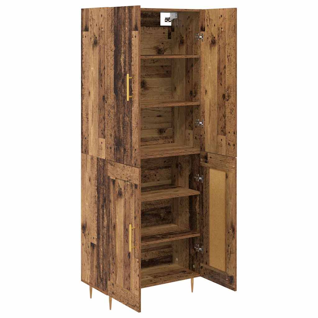 Highboard Gammelt træ 69,5 x 34 x 180 cm Konstrueret træ