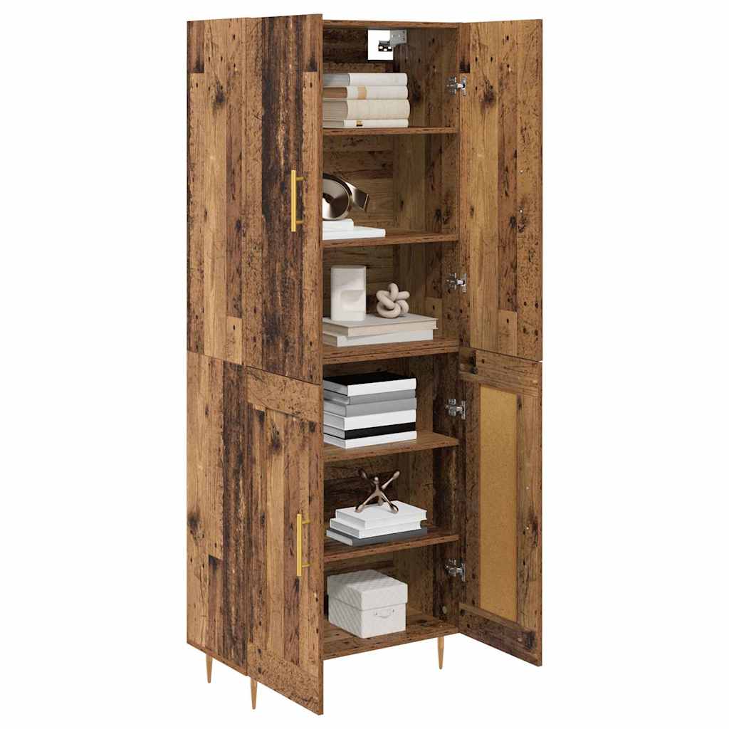 Highboard Gammelt træ 69,5 x 34 x 180 cm Konstrueret træ