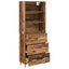 Highboard Gammelt træ 69,5 x 32,5 x 180 cm Konstrueret træ