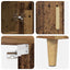Highboard Gammelt træ 69,5 x 32,5 x 180 cm Konstrueret træ