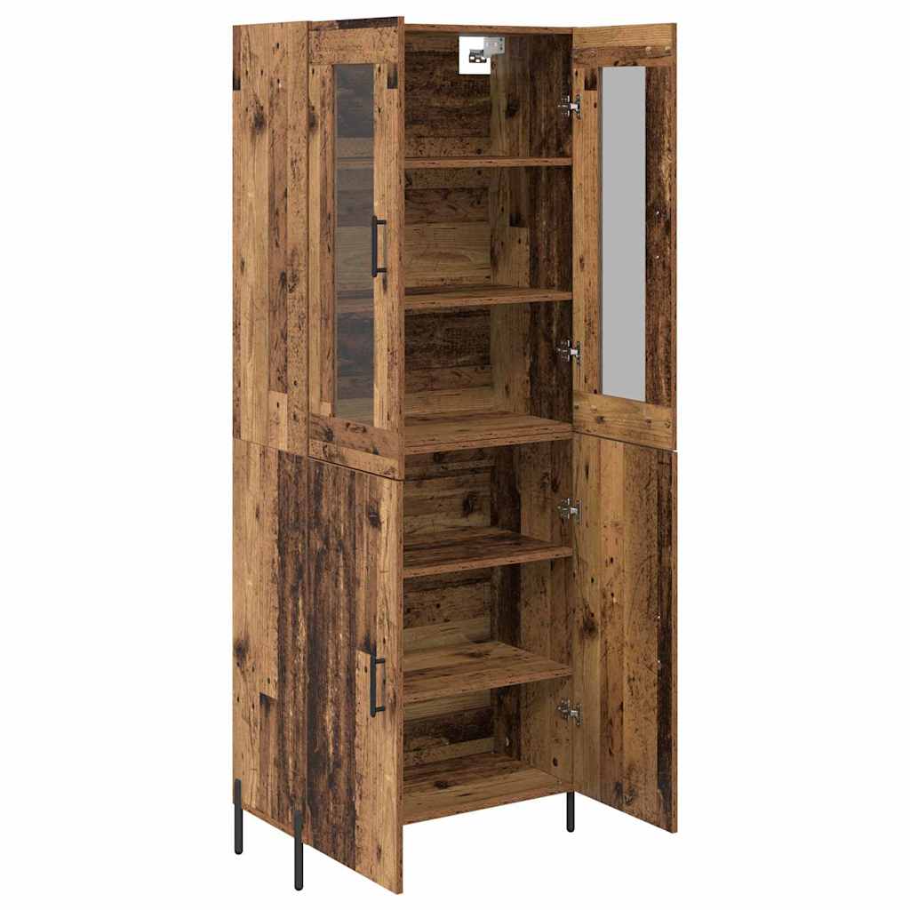 Highboard Gammelt træ 69,5 x 34 x 180 cm Konstrueret træ