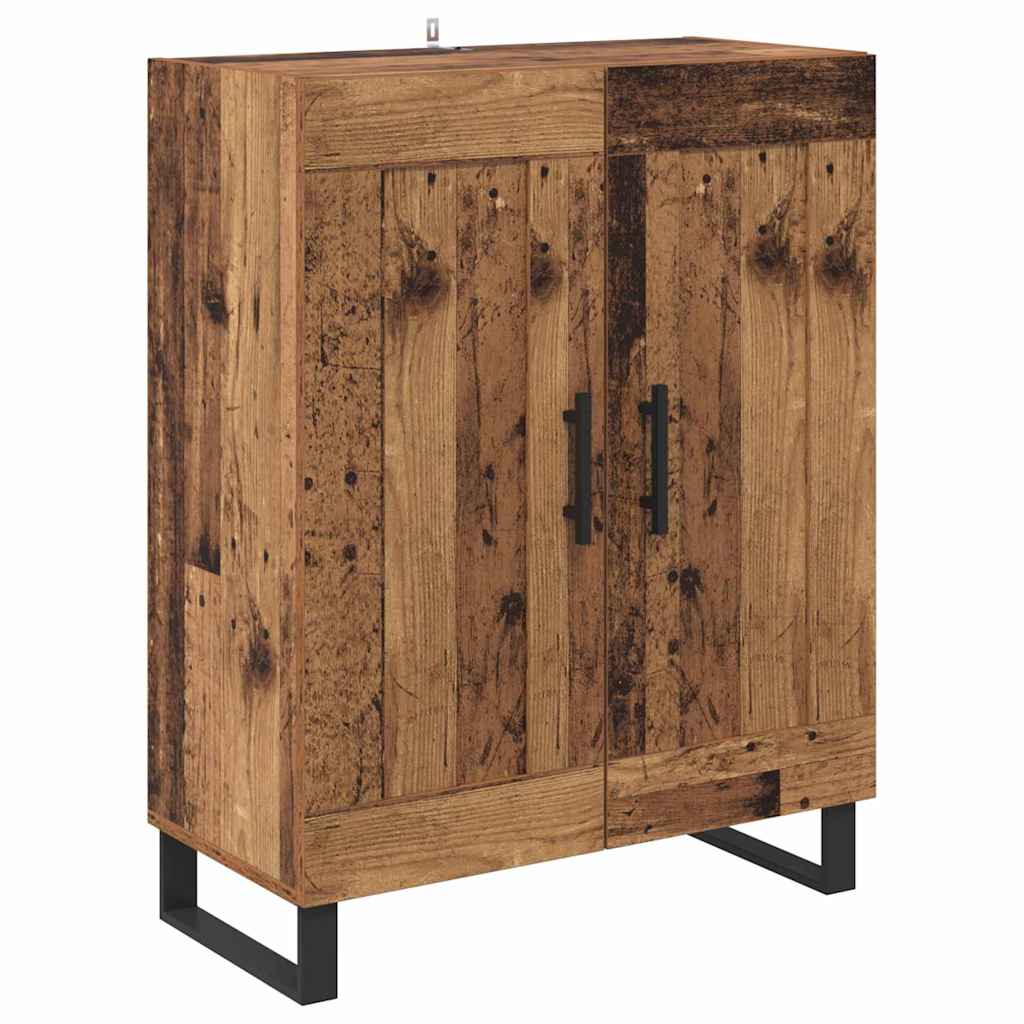 Highboard 2 pcs Gammelt træ 69,5 x 34 x 180 cm