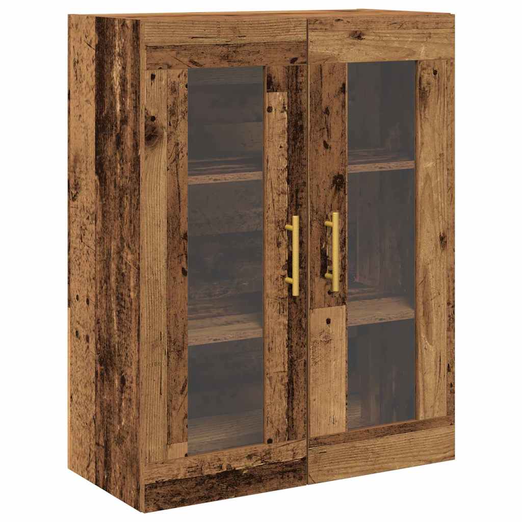 Highboard 2 pcs Gammelt træ Konstrueret træ