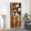 Highboard 2 pcs Gammelt træ Konstrueret træ