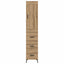 Highboard Artisan Egetræ 34,5 x 34 x 180 cm Konstrueret træ