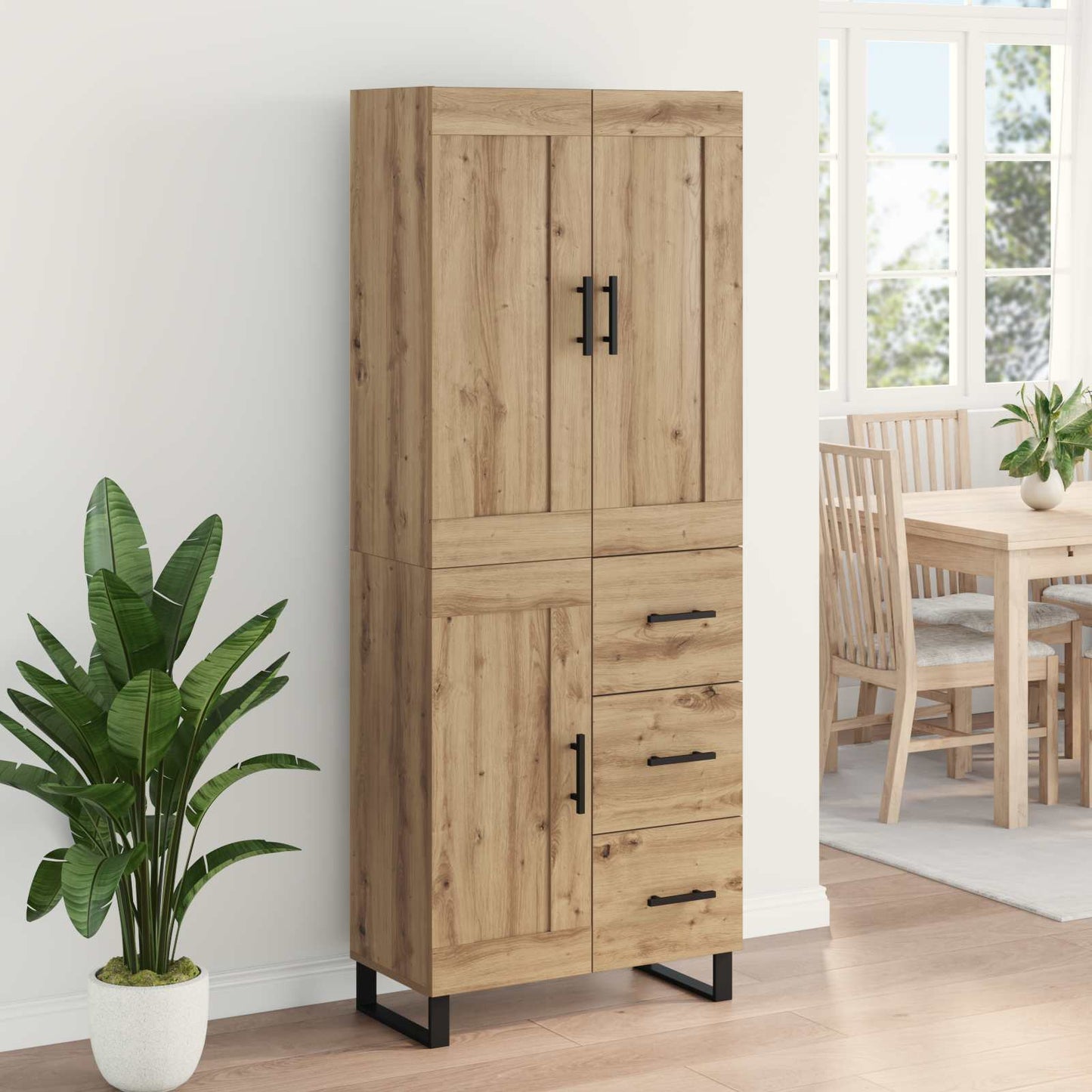 Highboard 2 pcs Artisan Egetræ 69,5 x 34 x 180 cm