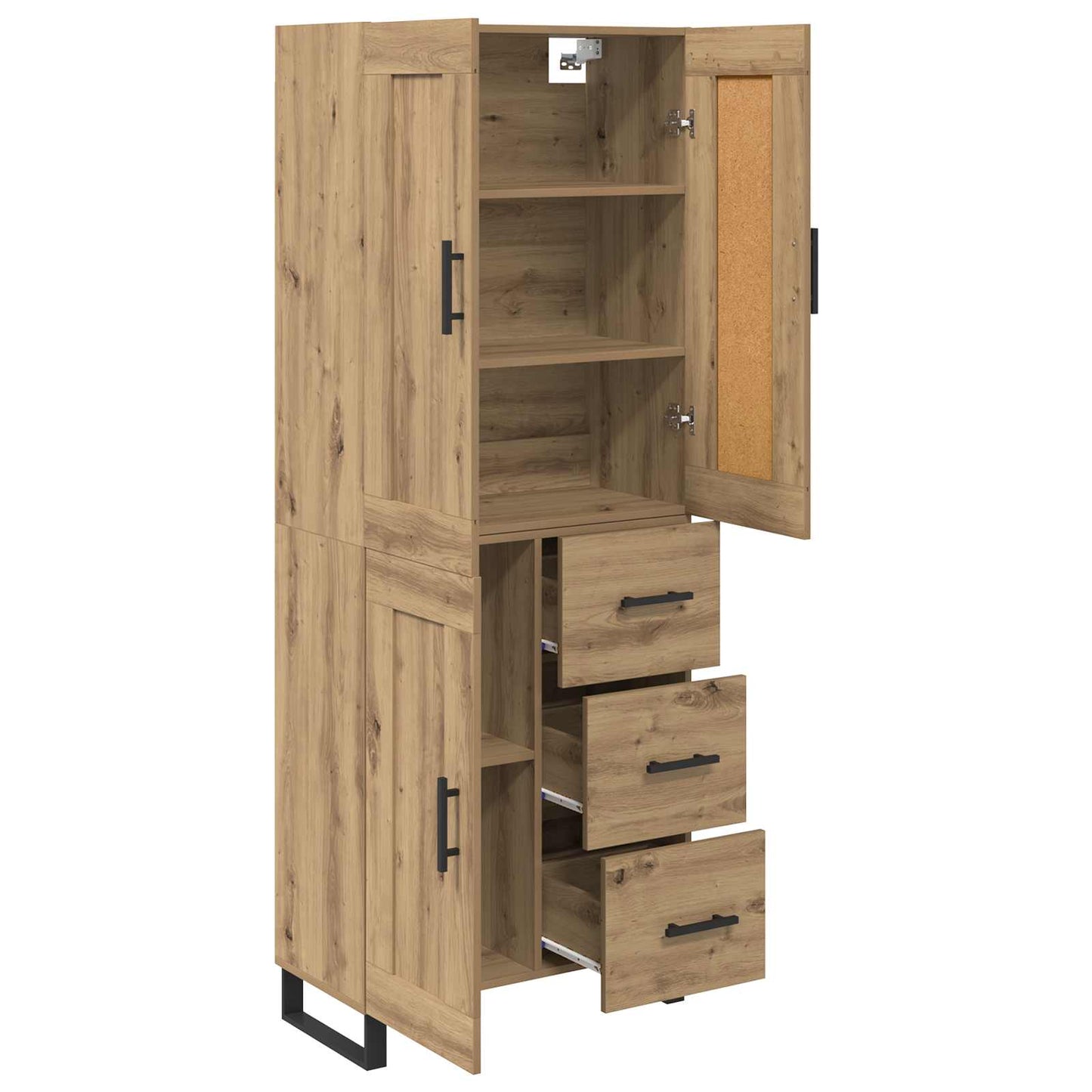 Highboard 2 pcs Artisan Egetræ 69,5 x 34 x 180 cm
