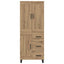 Highboard 2 pcs Artisan Egetræ 69,5 x 34 x 180 cm