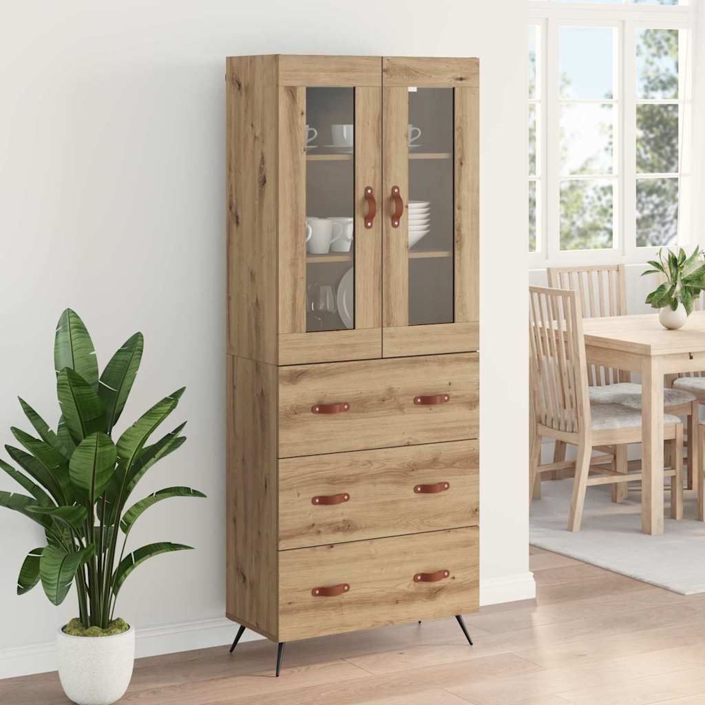Højskab med hylde 2 pcs Artisan Egetræ 69,5 x 34 x 180 cm