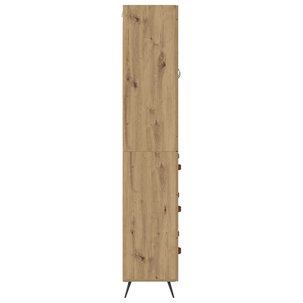 Højskab med hylde 2 pcs Artisan Egetræ 69,5 x 34 x 180 cm