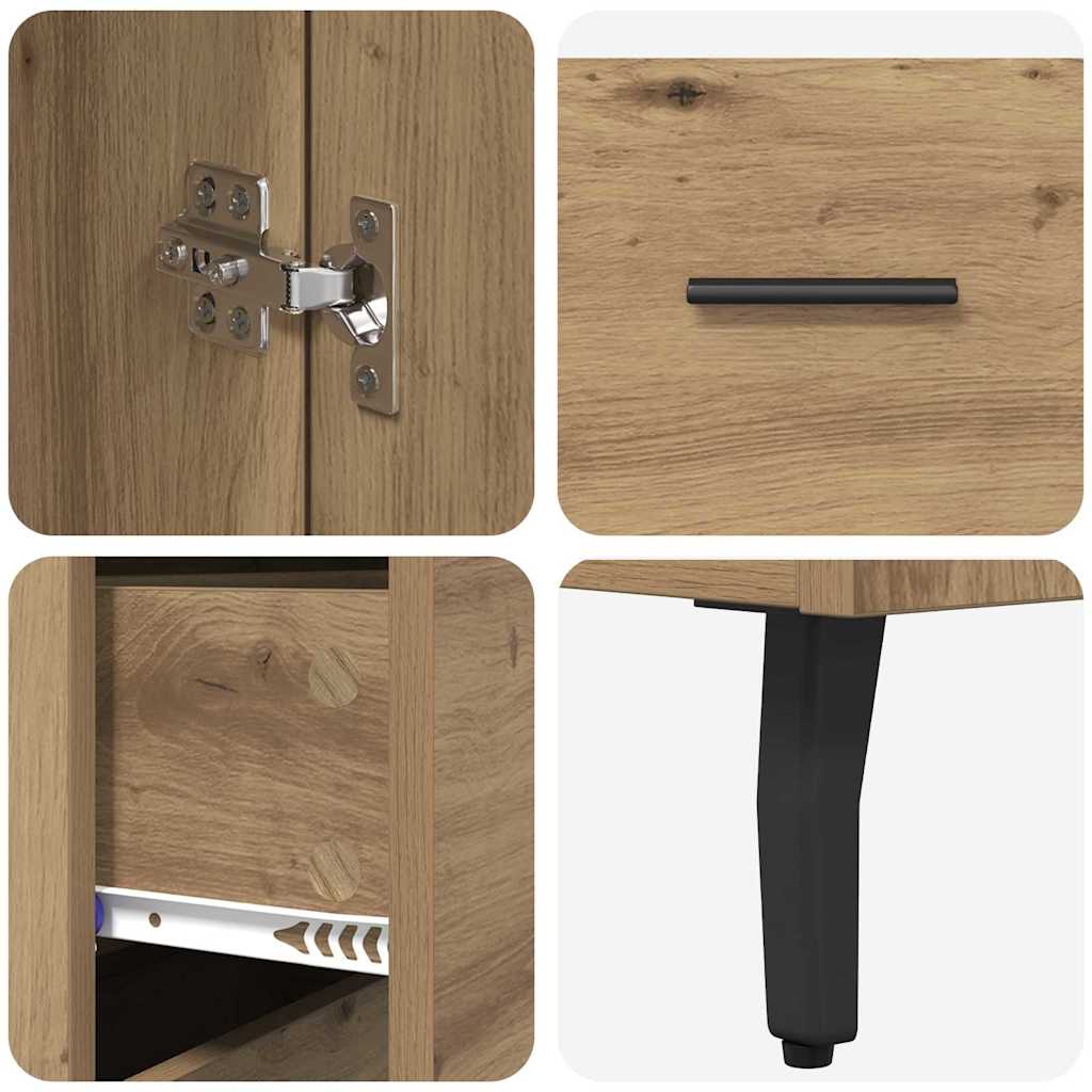 Highboard 2 pcs Artisan Egetræ 69,5 x 32,5 x 180 cm