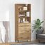 Highboard 2 pcs Artisan Egetræ 69,5 x 32,5 x 180 cm