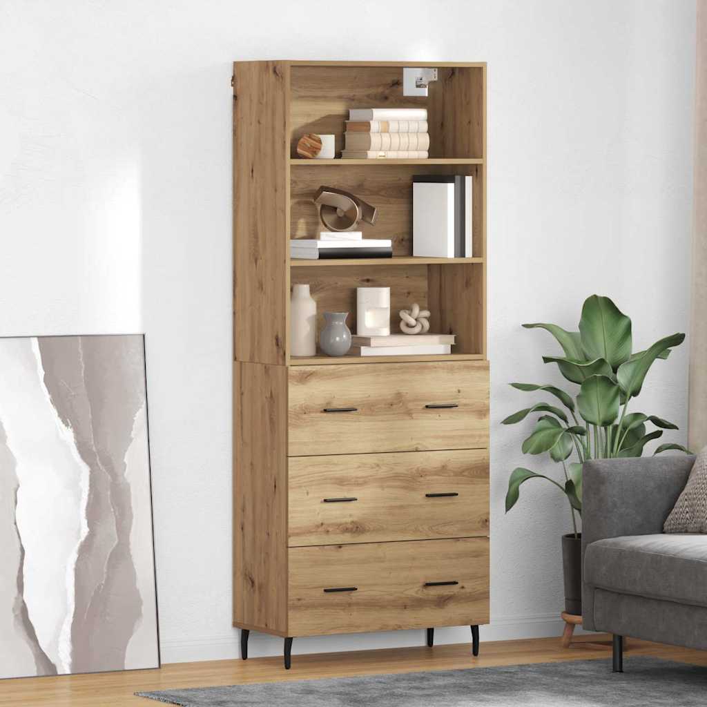 Highboard 2 pcs Artisan Egetræ 69,5 x 32,5 x 180 cm