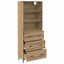 Highboard 2 pcs Artisan Egetræ 69,5 x 32,5 x 180 cm