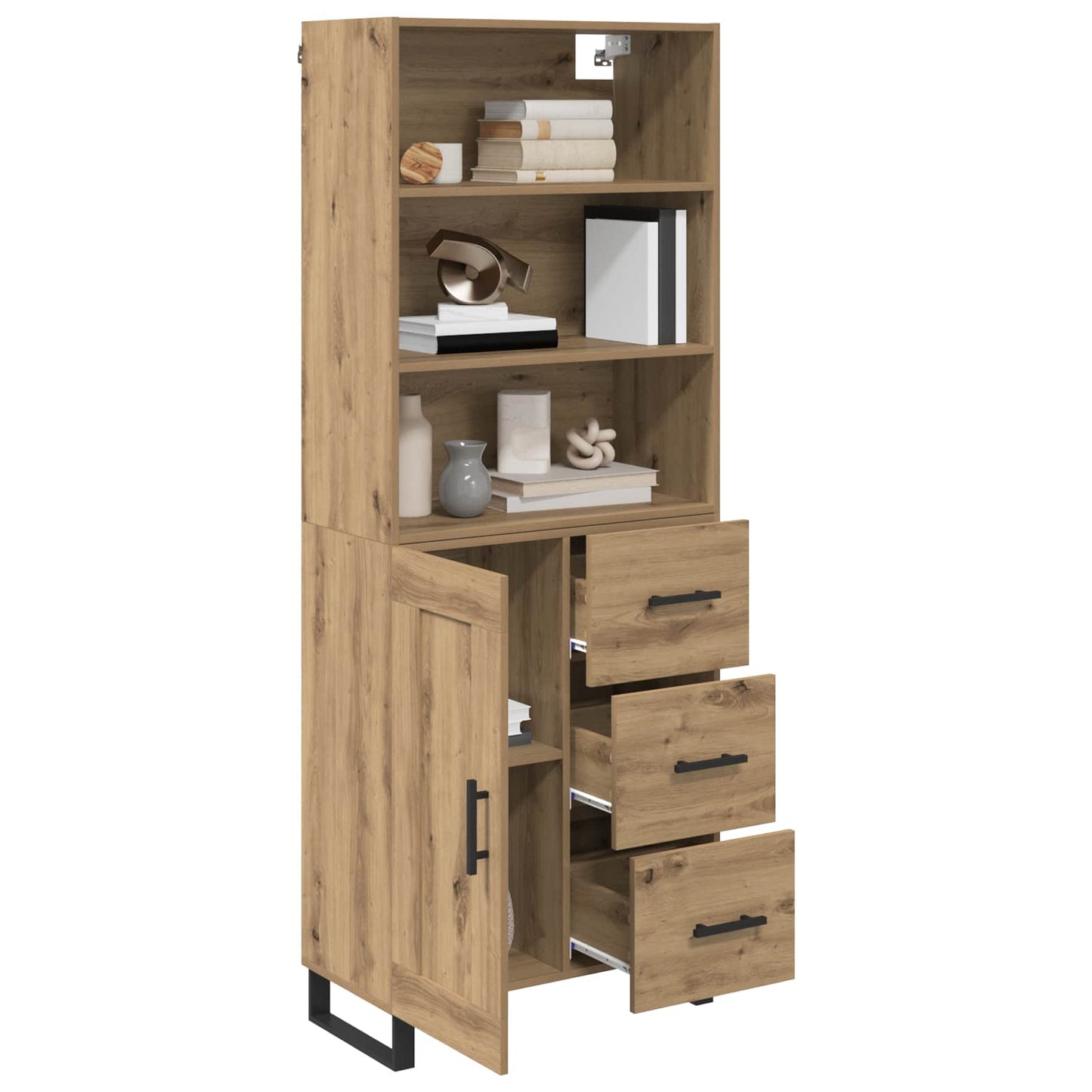 Highboard 2 pcs Artisan Egetræ 69,5 x 34 x 180 cm