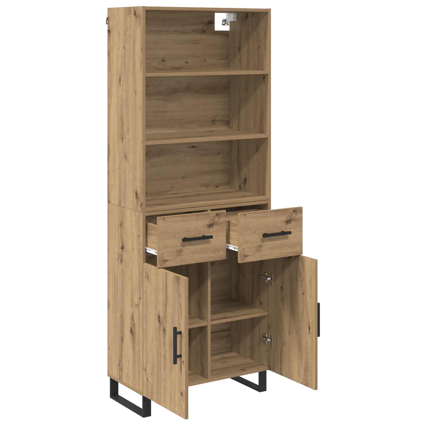 Highboard 2 pcs Artisan Egetræ 69,5 x 34 x 180 cm