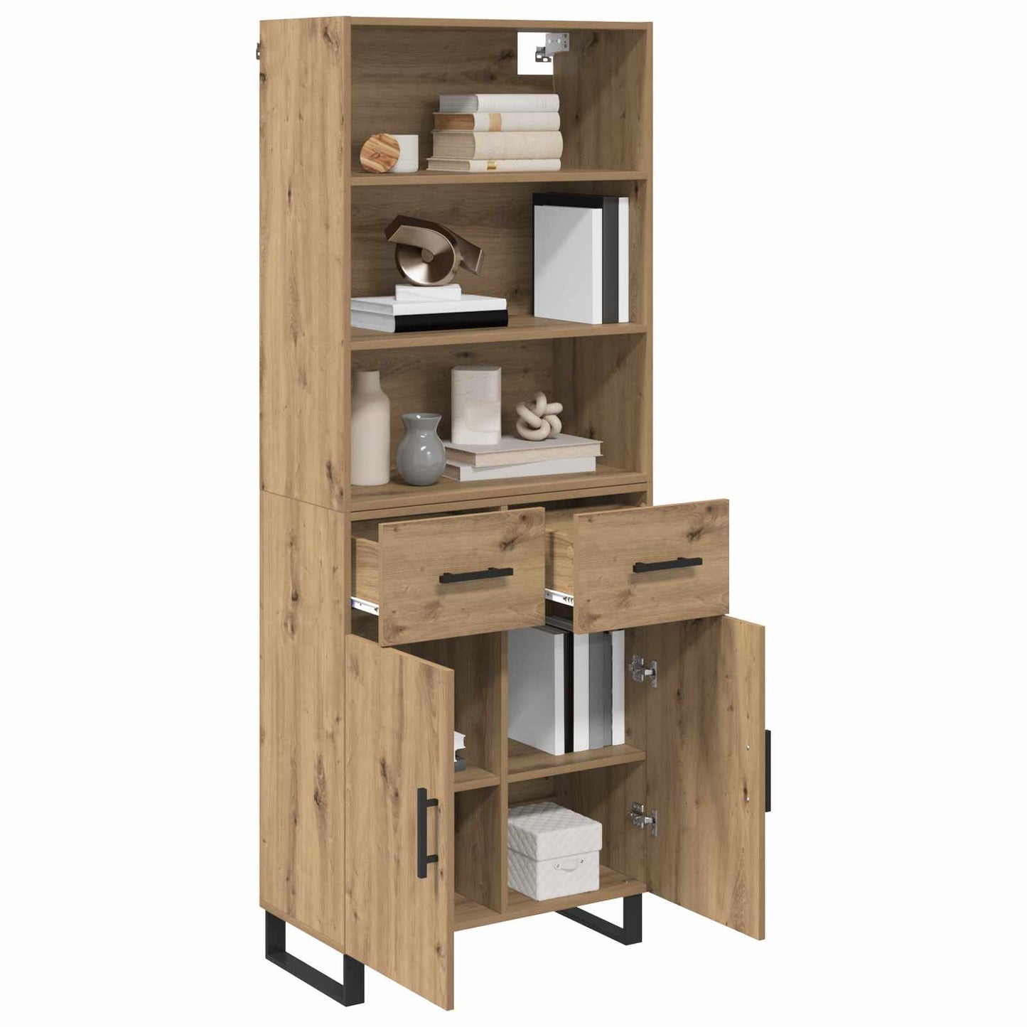 Highboard 2 pcs Artisan Egetræ 69,5 x 34 x 180 cm