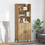 Highboard Artisan Egetræ 69,5 x 32,5 x 180 cm Konstrueret træ