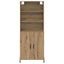Highboard Artisan Egetræ 69,5 x 32,5 x 180 cm Konstrueret træ