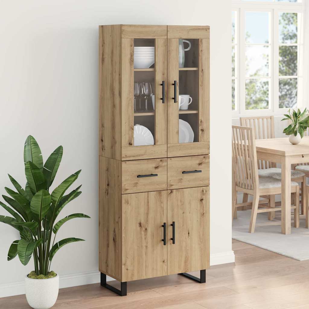 Highboard 2 pcs Artisan Egetræ 69,5 x 34 x 180 cm
