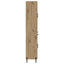 Highboard Artisan Egetræ 69,5 x 34 x 180 cm Konstrueret træ