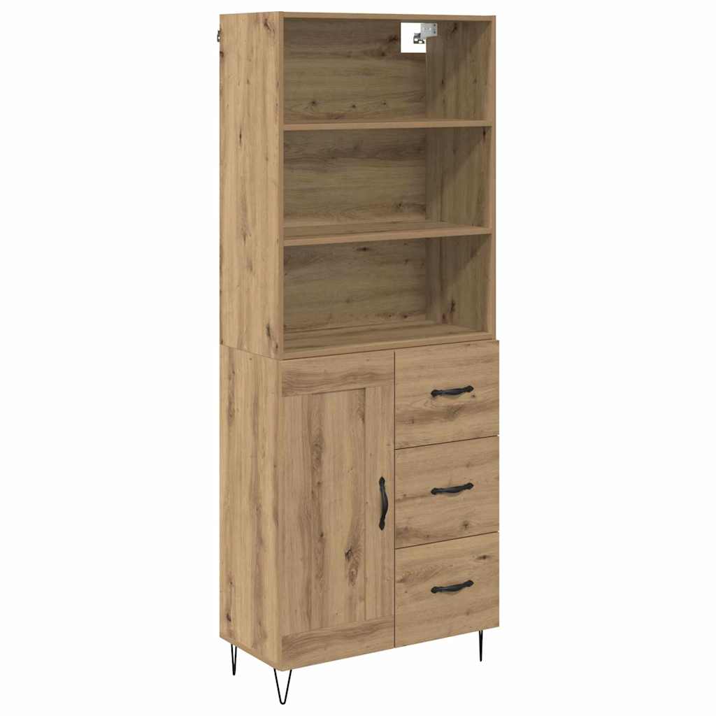 Highboard 2 pcs Artisan Egetræ 69,5 x 34 x 180 cm