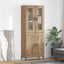 Highboard 2 pcs Artisan Egetræ 69,5 x 34 x 180 cm
