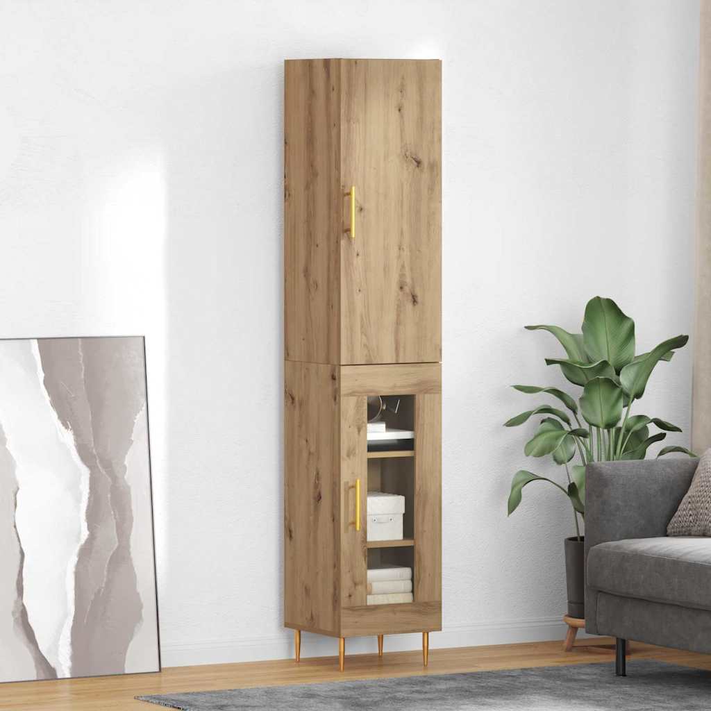 Highboard 2 pcs Artisan Egetræ 34,5 x 34 x 180 cm