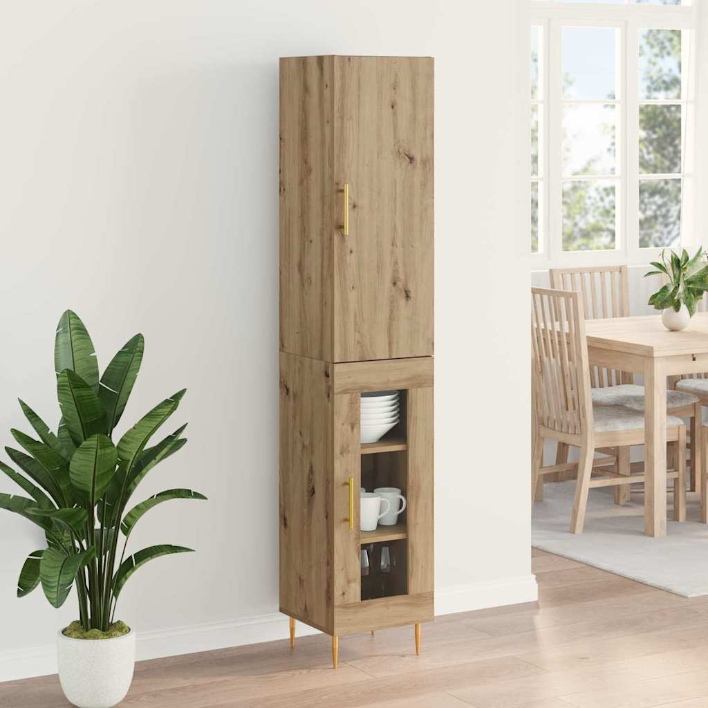 Highboard 2 pcs Artisan Egetræ 34,5 x 34 x 180 cm