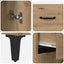 Highboard Artisan Egetræ 69,5 x 34 x 180 cm Konstrueret træ