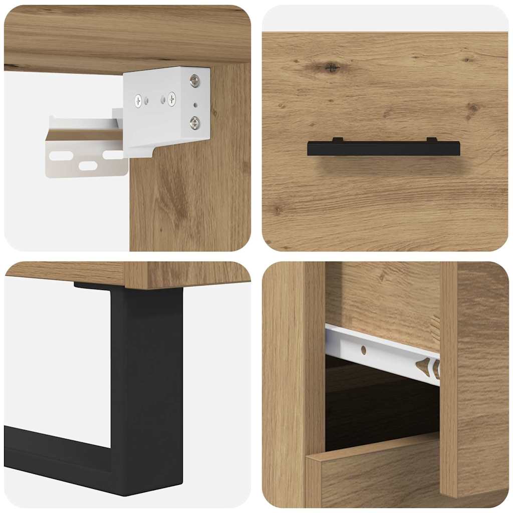 Highboard 2 pcs Artisan Egetræ 69,5 x 34 x 180 cm