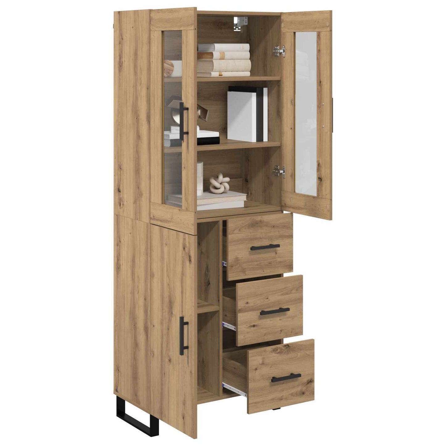 Highboard 2 pcs Artisan Egetræ 69,5 x 34 x 180 cm