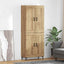 Highboard 2 stk. Artisan Egetræ 69,5 x 34 x 180 cm