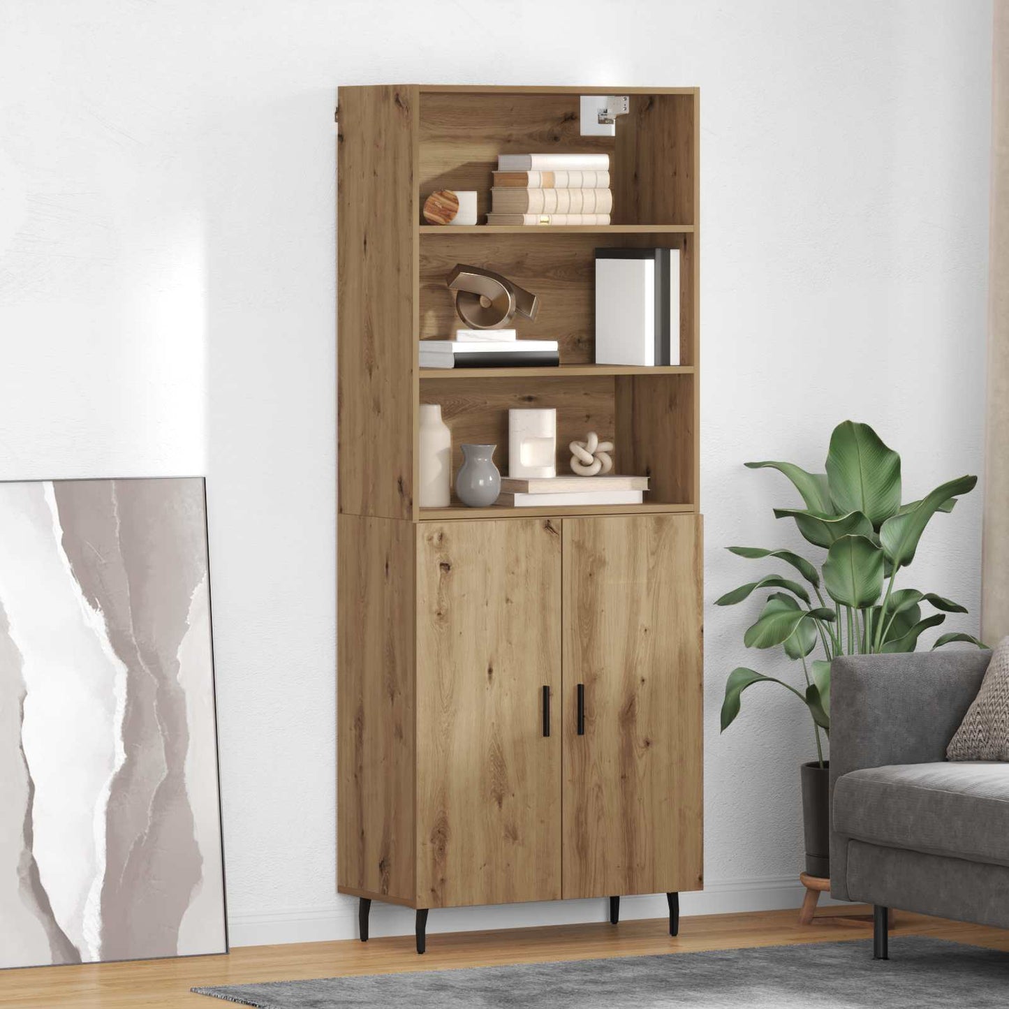 Highboard 2 pcs Artisan Egetræ 69,5 x 32,5 x 180 cm