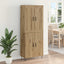Highboard Artisan Egetræ 69,5 x 34 x 180 cm Konstrueret træ