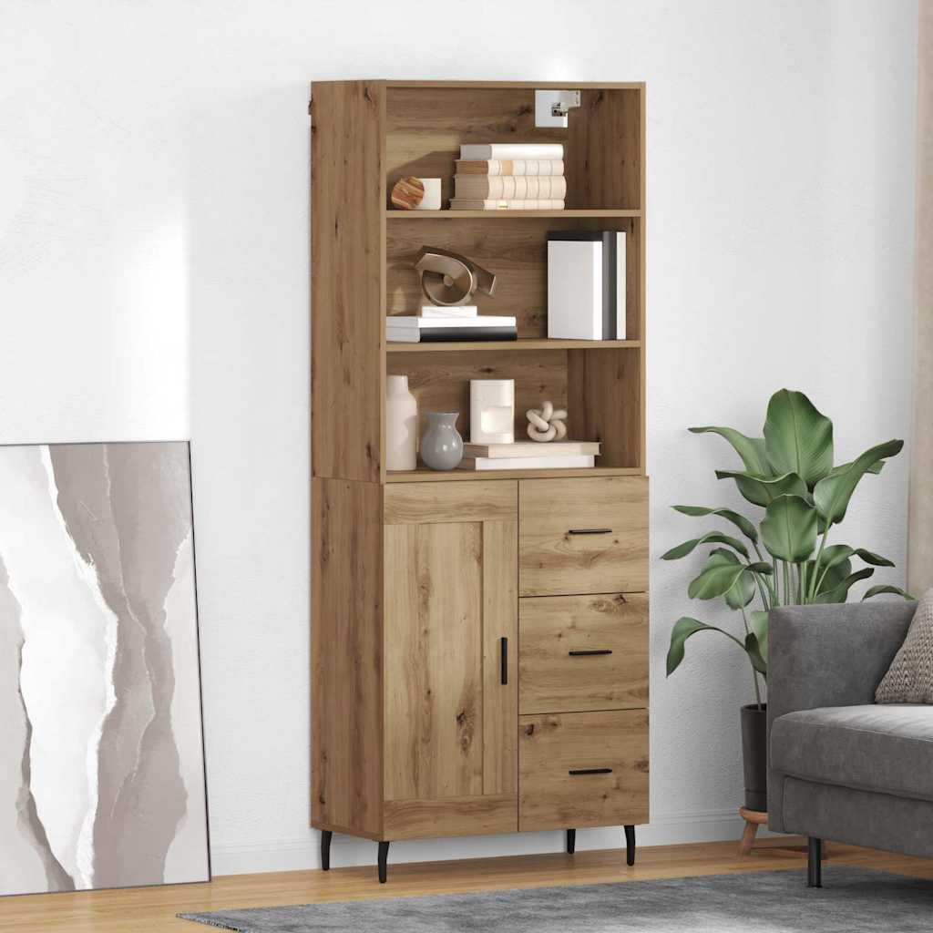 Highboard 2 pcs Artisan Egetræ 69,5 x 32,5 x 180 cm