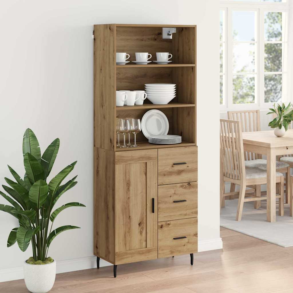 Highboard 2 pcs Artisan Egetræ 69,5 x 32,5 x 180 cm