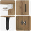 Highboard 2 stk. Artisan Egetræ 69,5 x 34 x 180 cm