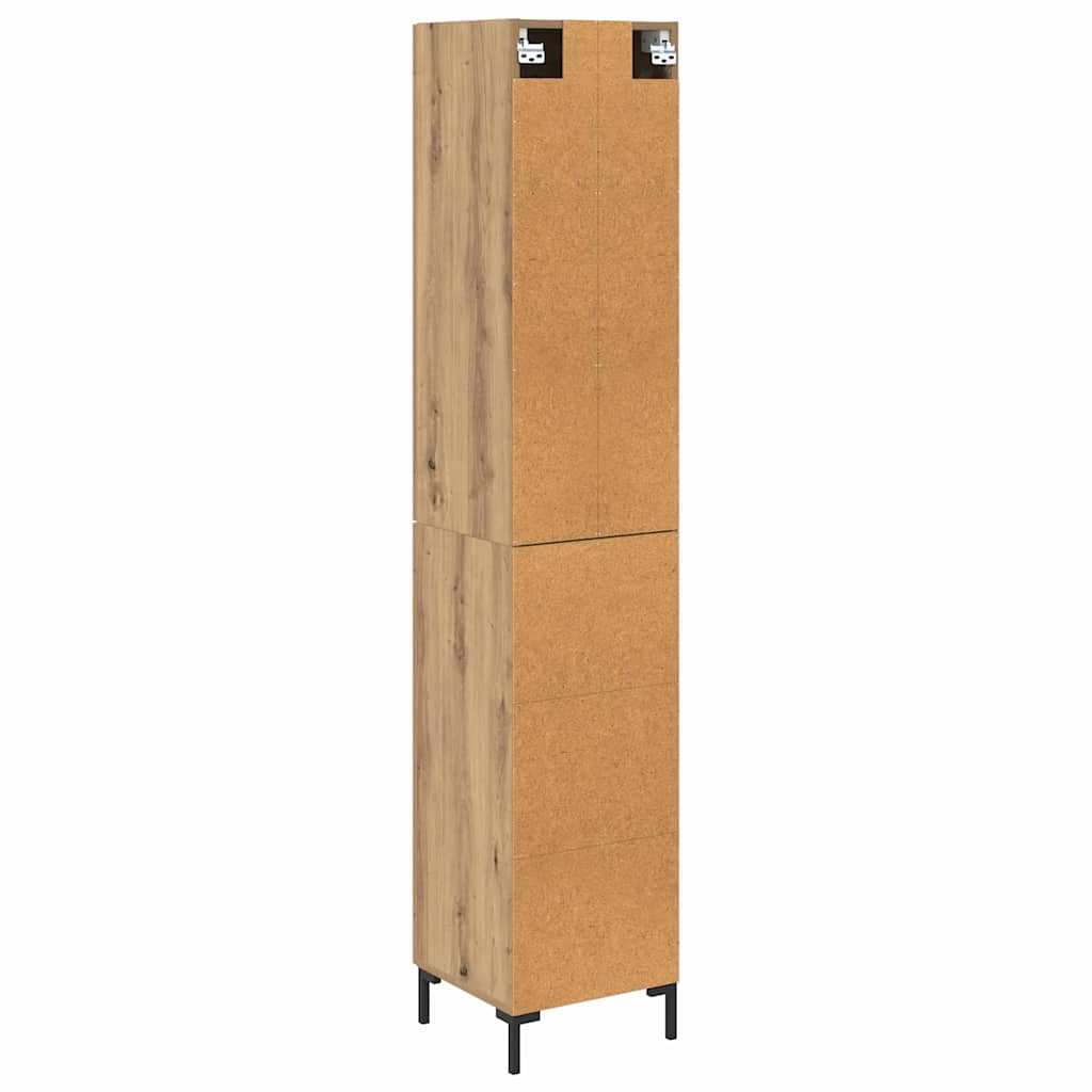 Highboard Artisan Egetræ 34,5 x 34 x 180 cm Konstrueret træ
