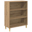 Highboard Artisan Egetræ 69,5 x 34 x 180 cm Ingeniørtræ og glas