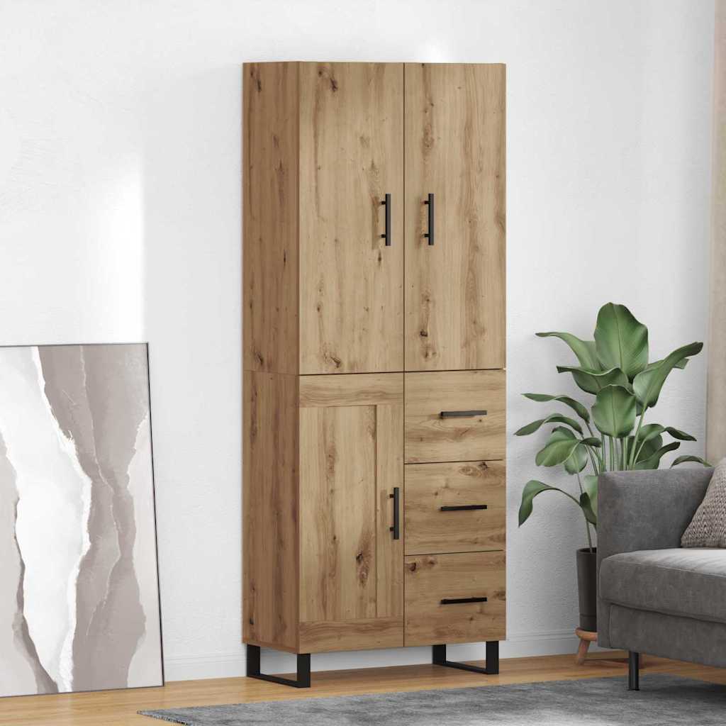 Highboard 2 pcs Artisan Egetræ 69,5 x 34 x 180 cm